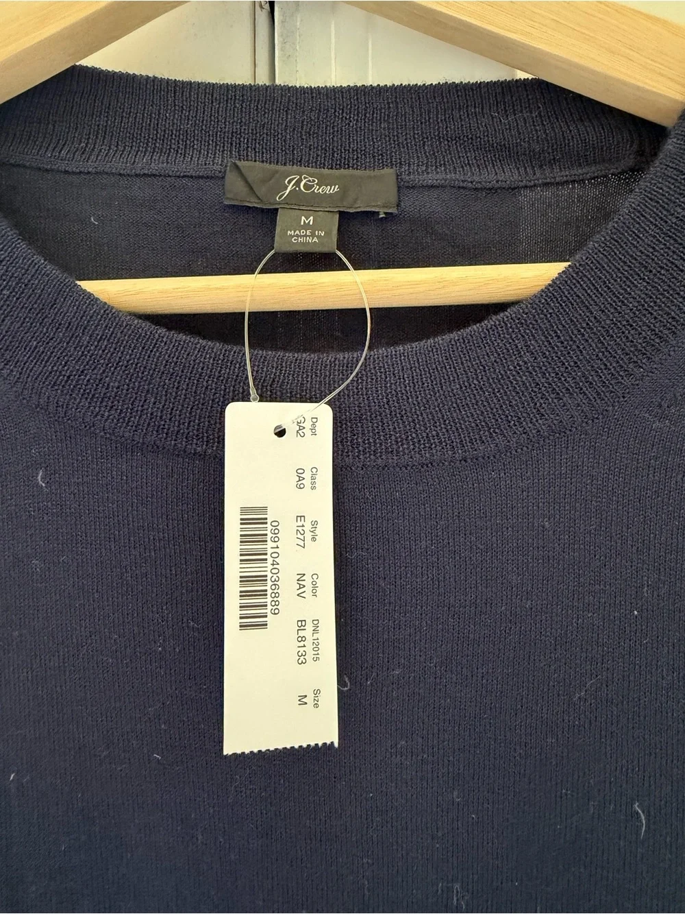 NWT J.Crew 100% Merino Wool Navy Blue Sweater Women’s Medium